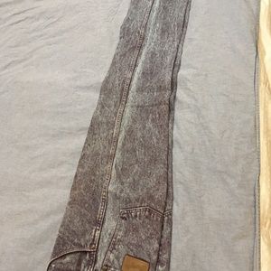 Wrangler old style size 5 purple stonewashed jeans, altered length